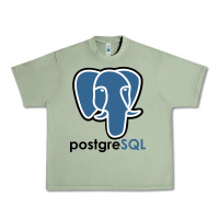 Oil Green Postgresql Urban Heavy Tee - linhVisuals