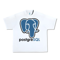 White Postgresql Urban Heavy Tee - linhVisuals