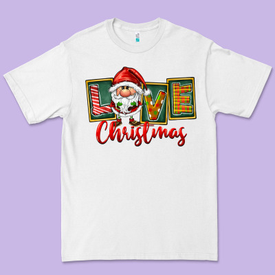 Love Christmas Gnome Santa Premium Tee Designed By Fadigitalartstudio