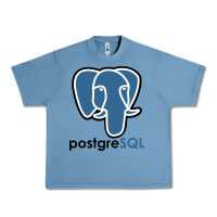 Pebble Blue Postgresql Urban Heavy Tee - linhVisuals