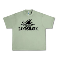 Oil Green landshark Urban Heavy Tee - linhVisuals