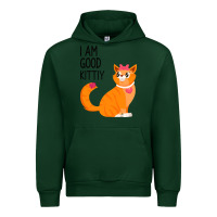 Forest Green I Am Good Kittiy Urban Hoodie - Bettercallsaul