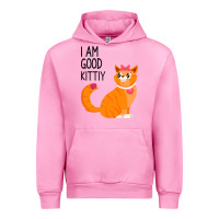 Fuchsia Pink I Am Good Kittiy Urban Hoodie - Bettercallsaul