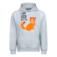 Heather Grey I Am Good Kittiy Urban Hoodie - Bettercallsaul