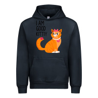 Navy I Am Good Kittiy Urban Hoodie - Bettercallsaul