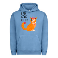 Pigment Pebble Blue I Am Good Kittiy Urban Hoodie - Bettercallsaul
