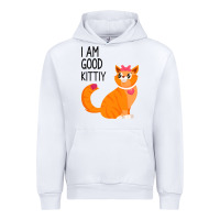 White I Am Good Kittiy Urban Hoodie - Bettercallsaul