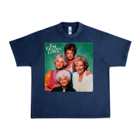 Navy golden the girls Urban Heavy Tee - linhVisuals