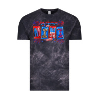 Cloud Black american mini Vintage Tee - CowhideDigitalArt