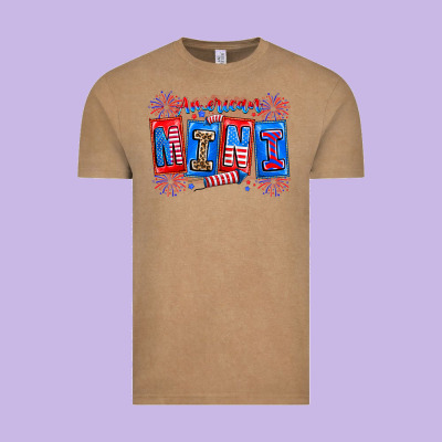 American Mini Vintage Tee Designed By Cowhidedigitalart