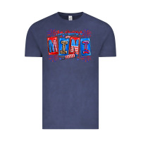 Vintage Denim american mini Vintage Tee - CowhideDigitalArt