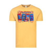 Vintage Mustard american mini Vintage Tee - CowhideDigitalArt