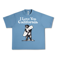 Pebble Blue i love you california bear state hug Urban Heavy Tee - linhVisuals