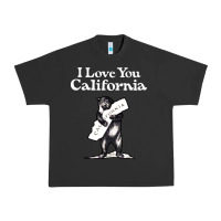 Pigment Black i love you california bear state hug Urban Heavy Tee - linhVisuals