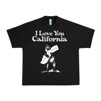 Black i love you california bear state hug Urban Heavy Tee - linhVisuals
