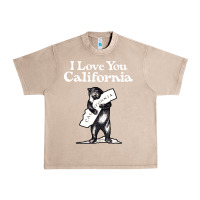 French Oak i love you california bear state hug Urban Heavy Tee - linhVisuals