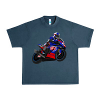 Midnight Navy Superbike Toprak Razgatlıoğlu Urban Heavy Tee - linhVisuals