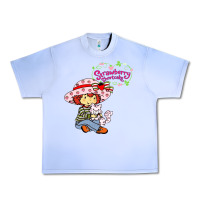 Grape Ice strawberry shortcake and cat Urban Heavy Tee - linhVisuals