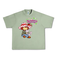 Oil Green strawberry shortcake and cat Urban Heavy Tee - linhVisuals