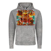 Cloud Rock galloping horse serape sunflowers turquoise and saddles Vintage Hoodie - Artiststas