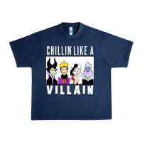 Navy chillin like a villain Urban Heavy Tee - linhVisuals