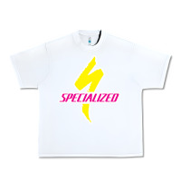 White Specialized Bikes Bicycle Urban Heavy Tee - linhVisuals