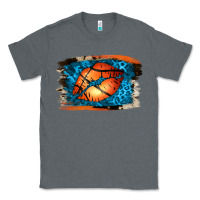Charcoal Heather Basketball Lips Classic Tee - Jasminsmagicworld