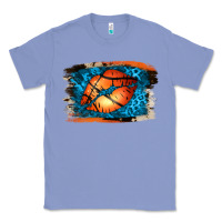 Colony Blue Basketball Lips Classic Tee - Jasminsmagicworld
