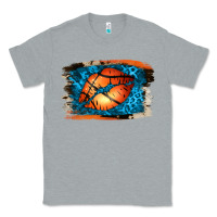 Heather Grey Basketball Lips Classic Tee - Jasminsmagicworld