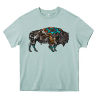 Arona cowhide bison Heavy Core Tee - RanaPortraitStore