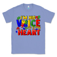 Colony Blue I'm his voice he is my heart Classic Tee - FaDigitalArtStudio