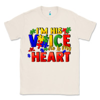 Natural I'm his voice he is my heart Classic Tee - FaDigitalArtStudio