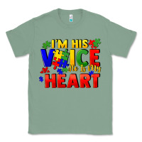 Sage I'm his voice he is my heart Classic Tee - FaDigitalArtStudio