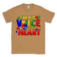 Toasted Coconut I'm his voice he is my heart Classic Tee - FaDigitalArtStudio