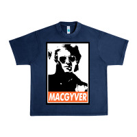 Navy macgyver Urban Heavy Tee - linhVisuals