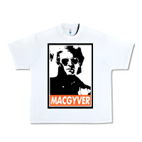 White macgyver Urban Heavy Tee - linhVisuals