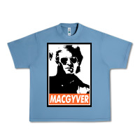 Pebble Blue macgyver Urban Heavy Tee - linhVisuals