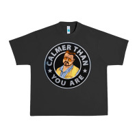 Pigment Black calmer than you are Urban Heavy Tee - linhVisuals