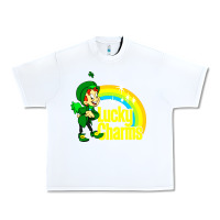 White luv lucky charms Urban Heavy Tee - linhVisuals