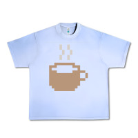 Grape Ice pixel coffee Urban Heavy Tee - linhVisuals