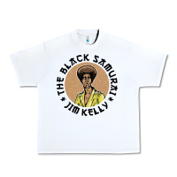 White the black samurai Urban Heavy Tee - linhVisuals