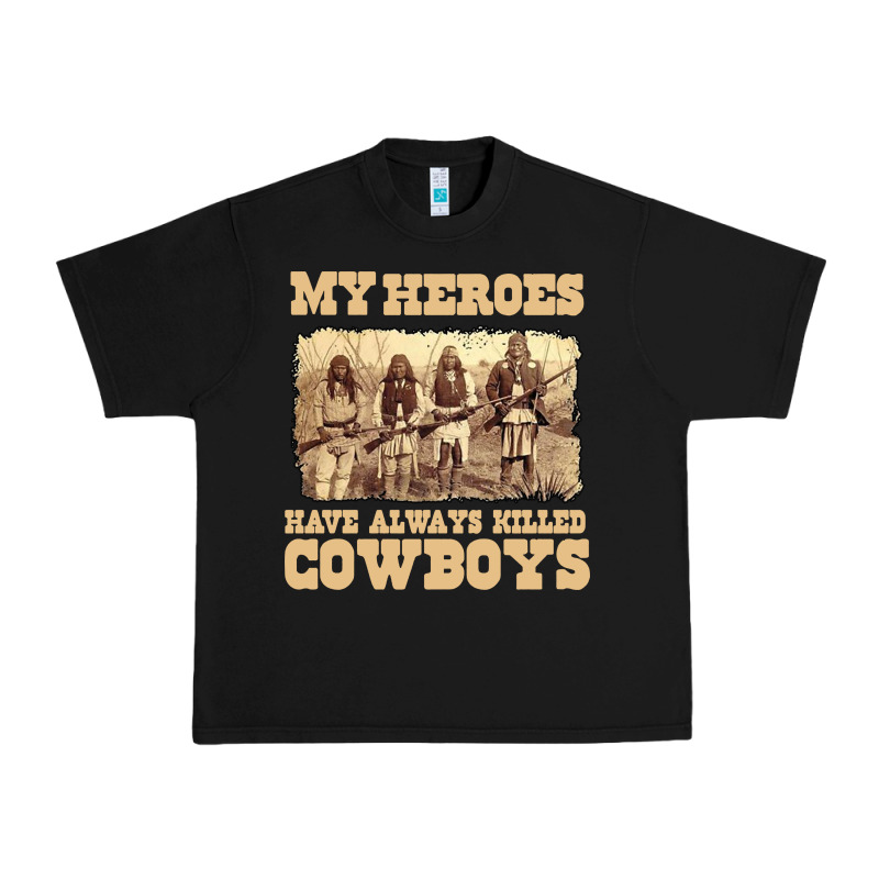 My Heroes Have Always Killed Cowboys Retro Urban Heavy Tee by linhVisuals | Teevron