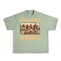Oil Green my heroes have always killed cowboys retro Urban Heavy Tee - linhVisuals