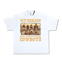 White my heroes have always killed cowboys retro Urban Heavy Tee - linhVisuals