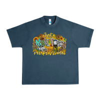 Midnight Navy just small town paraprofessional Urban Heavy Tee - CowhideDigitalArt