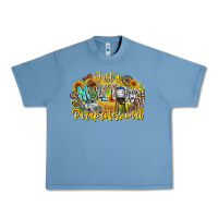 Pebble Blue just small town paraprofessional Urban Heavy Tee - CowhideDigitalArt