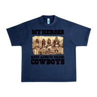 Navy my heroes have always killed cowboys retro Urban Heavy Tee - linhVisuals