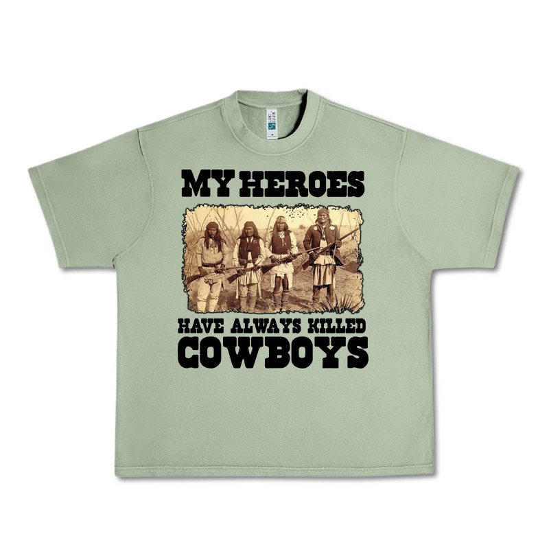 My Heroes Have Always Killed Cowboys Retro Urban Heavy Tee by linhVisuals | Teevron