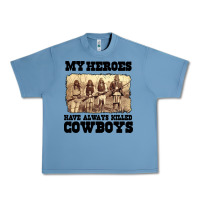 Pebble Blue my heroes have always killed cowboys retro Urban Heavy Tee - linhVisuals