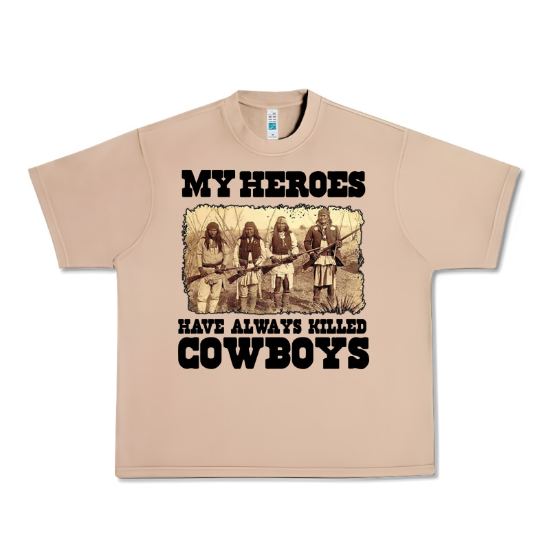 My Heroes Have Always Killed Cowboys Retro Urban Heavy Tee by linhVisuals | Teevron